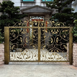 金色鍛造庭院雙開大門C9C-2078