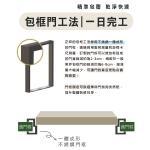 客廳大門這樣裝超好看！黑色系木紋客廳大門樣式