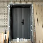 竹東直紋鑄鋁門款式 FR-2898G深灰砂