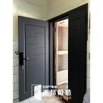 台中換門子母門C9B-2067紋路版(FR-2910M1消光深灰)電子鎖H35B