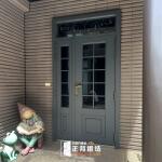 台北文山玻璃玄關門安裝C9B-1078 (烤漆顏色FR-2910) (2)