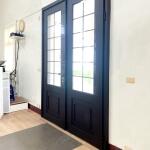 鹿港教會雙開玻璃門安裝 C9B-1078(烤漆顏色FR-8679) (1)