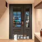 C9B-1078 (烤漆顏色FR-2910)新北新作子母門安裝 (4)