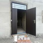 C9B-2040 (烤漆顏色FR-9637) 台南透天子母門安裝含開天 (1)