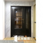 C9B-1078 (烤漆顏色FR-9637.古典褐) 台北玄關子母包框換門