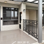 C9F-2078 噴漆黑 新屋透天一樓欄杆圍欄 (1)