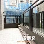 C9F-1012 ST陽台玻璃欄杆(FR-8677G+10光強)社區住宅陽台欄杆