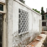 C9D-3018 三菱防盜窗安裝 屏風窗花(噴漆白色)  (1)