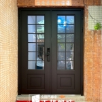 C9B-1078雙開(FR-9637) 光強 新店玻璃門安裝 (3)