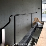工業風黑色樓梯扶手 C9E-1080 極簡線條設計(黑消光 烤漆顏色FR-9622M1)