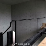 工業風黑色樓梯扶手 C9E-1080 極簡線條設計(黑消光 烤漆顏色FR-9622M1)