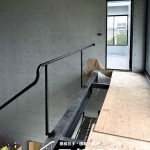 工業風黑色樓梯扶手 C9E-1080 極簡線條設計(黑消光 烤漆顏色FR-9622M1)