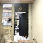 C9B-2041+內向平板含開天(FR-9623) 明森玄關門安裝 (3)