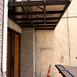 C9G-1029(古典褐)玻璃(10mm強化茶色玻璃5片) 龍潭雨遮安裝 (3)