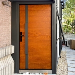 C9B-3014(FR-2898橡木色) 新店庭院門安裝 (4)