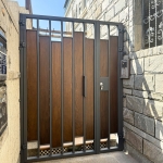 C9C-4027(不含信箱)(FR-2898G、胡桃木色) 新竹庭院門安裝 (2)