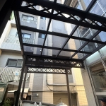 C9G-2022 不銹鋼雨遮 (不銹鋼水槽.落水管.L行止水條.10灰強.透明PC板) 林口雨遮廠商推薦 (3)