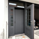 C9B-1078 C9B-2040+C9B-3004(FR-2898橡木色) 大溪玻璃門安裝 (5)