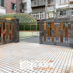 C9C-4064 不鏽鋼手動雙開社區大門A1-6086(不含木板)+大柱C9C-1094 安裝案例 (7)