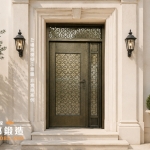 AI 模擬示意圖：正邦鍛造C9B-1002 新式中國風寺廟大門-門面設計