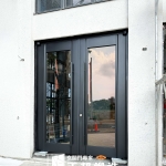 C9B-1055 社區玻璃大門價格 社區大廳玻璃門 (2)