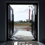 C9B-1055 社區玻璃大門價格 社區大廳玻璃門 (3)