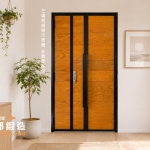 木製大門推薦｜C9B-3014木紋大門打造無印風住宅玄關空間